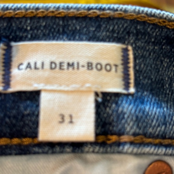 NWT Madewell Cali Demi Boot Jeans, size 31,Mid Rise, Cropped, Stretch - Picture 6 of 11